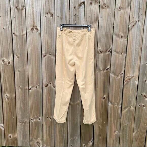 Topshop Lightweight Khaki Tapered Pants - Picture 5 of 6